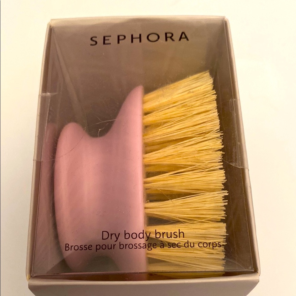 Sephora Pink Exfoliating Dry Body Brush Plant Based Sisal Fibers New in Box